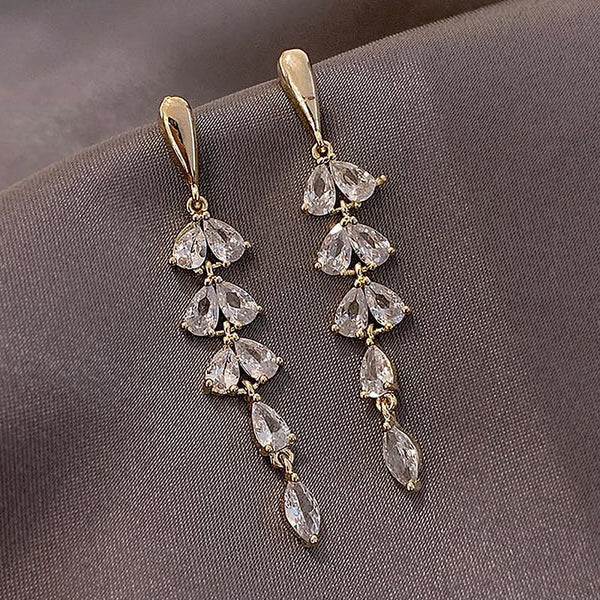Classic Rhinestone Dangle Earrings